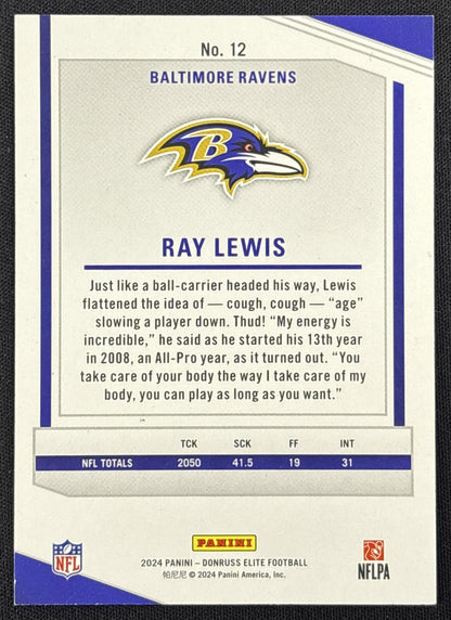 Ray Lewis 2024 Panini Donruss Elite Aspirations Stars /299 Ravens