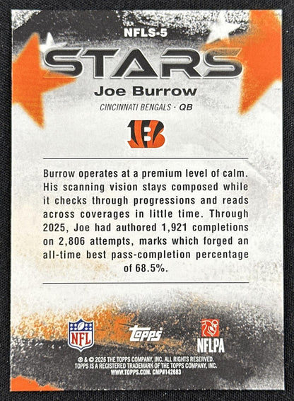 Joe Burrow 2026 Topps Flagship NFL Stars Bengals