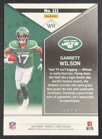 Garrett Wilson 2022 Panini Rookies & Stars Red Jets