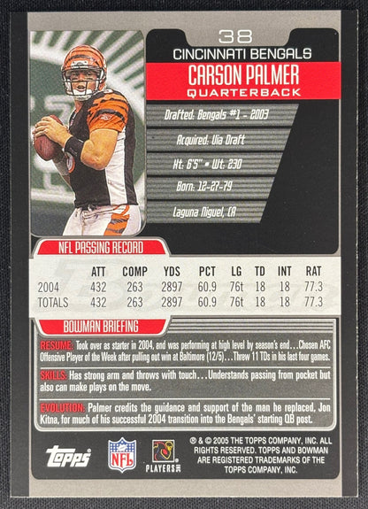 Carson Palmer 2005 Bowman Bengals Sports Trading Cards