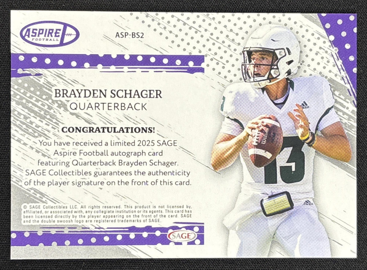 Brayden Schager 2025 SAGE Aspire Auto