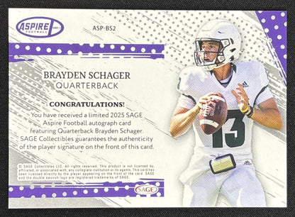 Brayden Schager 2025 SAGE Aspire Auto