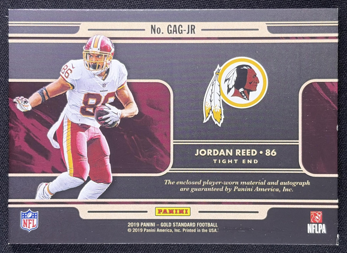 Jordan Reed 2019 Panini Gold Standard Good as /49 Redskins Sports Trading Card