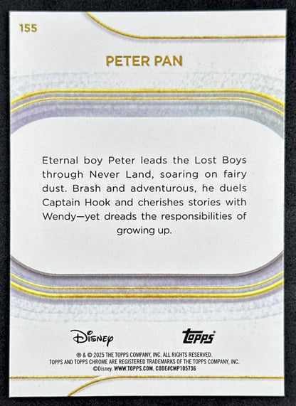 Peter Pan 2025 Topps Chrome Disney Non-Sport Trading Cards