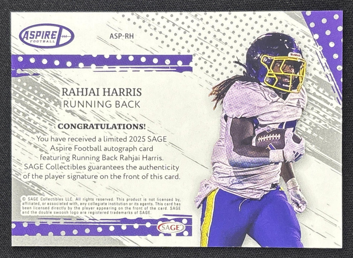 Rahjai Harris 2025 SAGE Aspire Auto