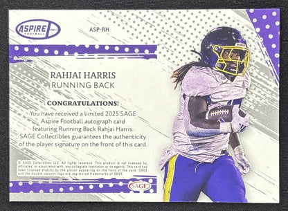 Rahjai Harris 2025 SAGE Aspire Auto