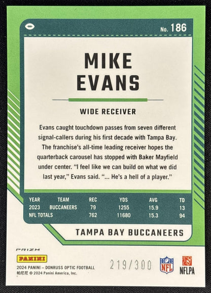 Mike Evans 2024 Panini Donruss Optic Wave /300 Buccaneers