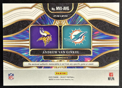 Andrew Van Ginkel 2025 Panini Select Multiverse Jerseys Blue Prizm Sports Trading Cards