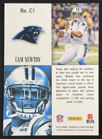 Cam Newton 2015 Panini Rookies & Stars Crusade Blue Panthers