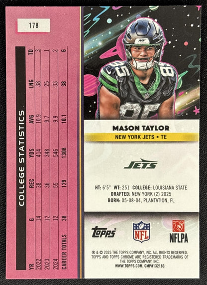 Mason Taylor 2025 Topps Cosmic Chrome Jets