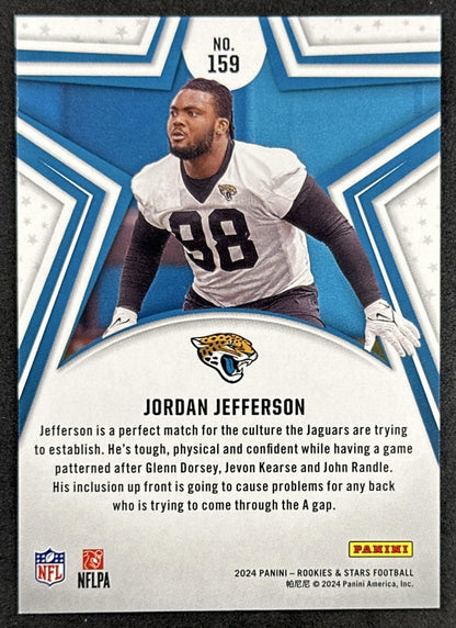 Jordan Jefferson 2024 Panini Rookies & Stars Orange /249 Jaguars