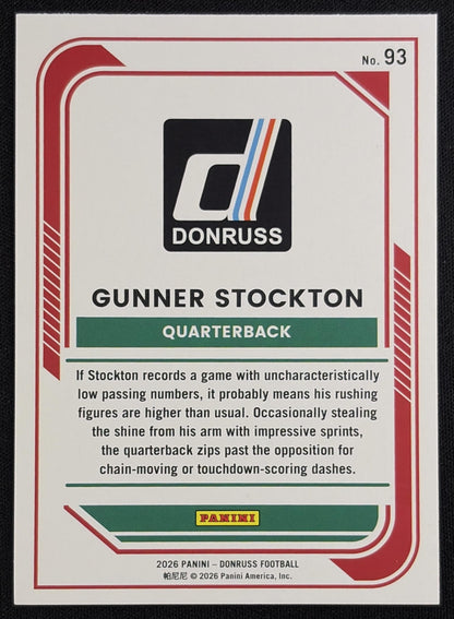 Gunner Stockton 2026 Panini Donruss Lighting Bulldogs