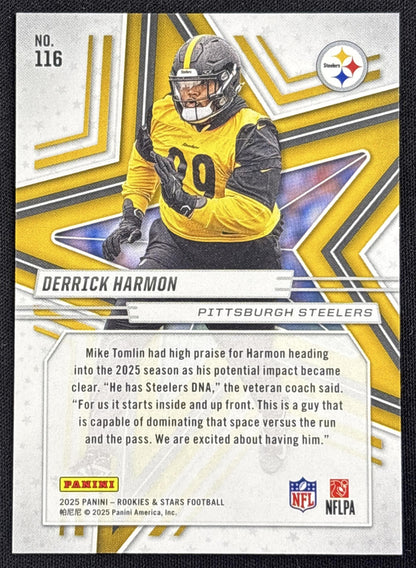 Derrick Harmon 2025 Panini Rookies & Stars Purple /999 Steelers