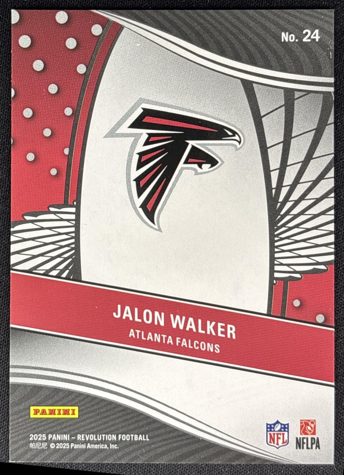 Jalon Walker 2025 Panini Revolution Supernova Falcons Sports Trading Cards