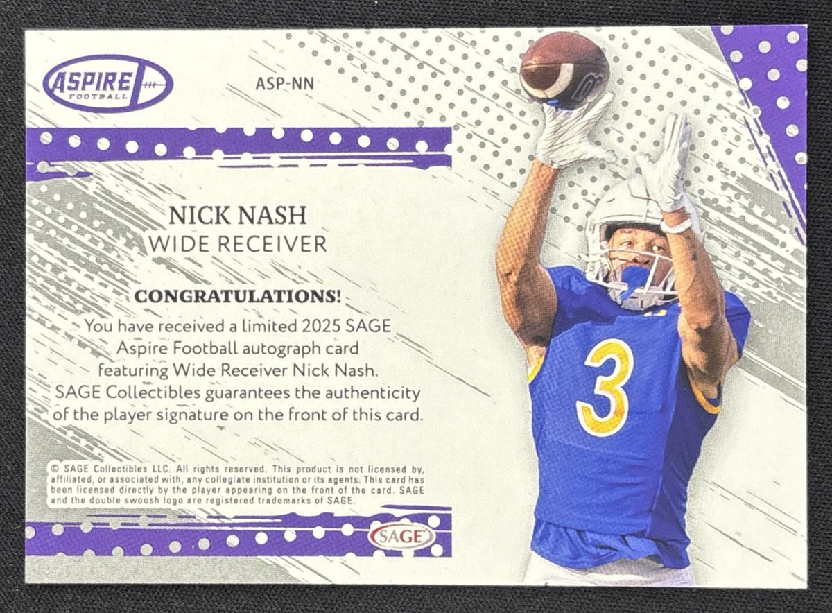 Nick Nash 2025 SAGE Aspire Auto Red
