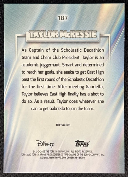 Taylor McKessie 2026 Topps Chrome Disney Refractor High School Musical Back