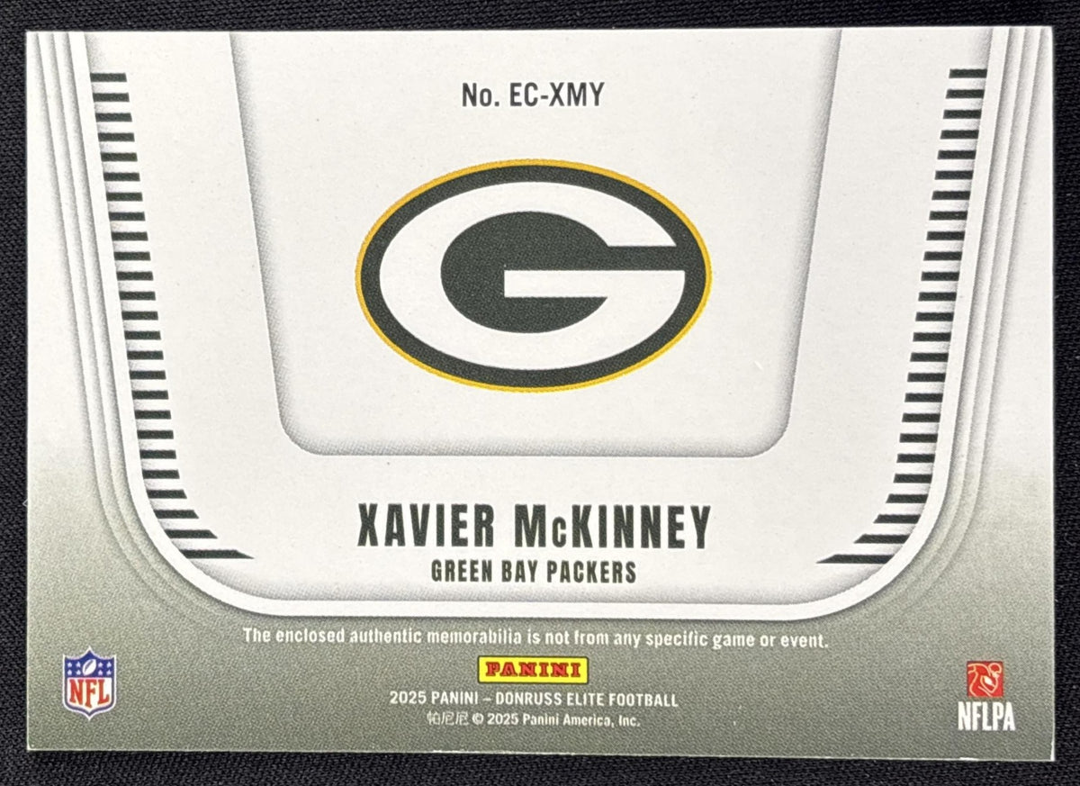 Xavier McKinney 2025 Panini Donruss Elite Coverage /799 Packers