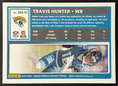 Travis Hunter 2025 Panini Donruss Rookies & Highlights Jaguars Sports Trading Cards