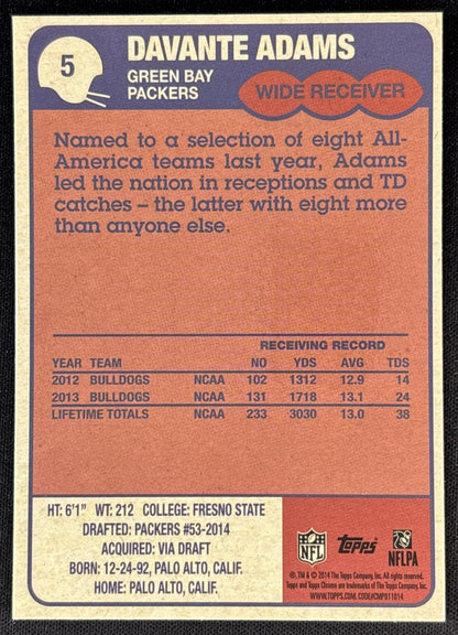 Davante Adams 2014 Topps Chrome 1985