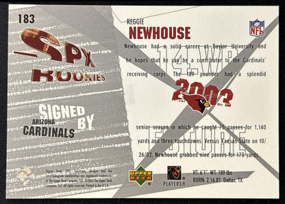 Reggie Newhouse 2003 SPx /1500 Cardinals