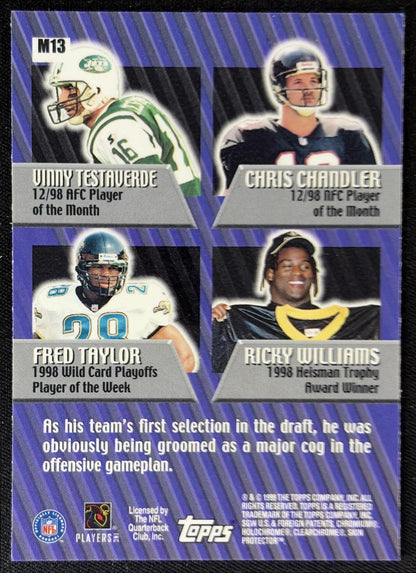 Vinny Testaverde 1999 Topps Mystery Chrome Jets