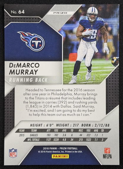 DeMarco Murray 2016 Panini Prizm Orange /299 Titans