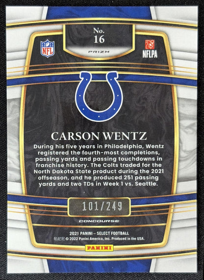 Anthony Richardson 2025 Panini Select Club Level Tri-Color Prizm /249 Colts