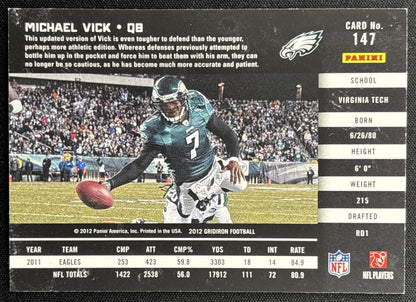 Michael Vick 2012 Panini Gridiron Eagles Sports Trading Card
