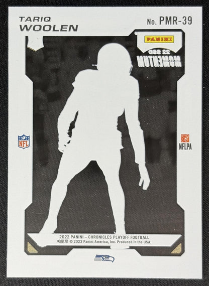 Tariq Woolen 2022 Panini Chronicles Playoff Momentum Rookies Seahawks back