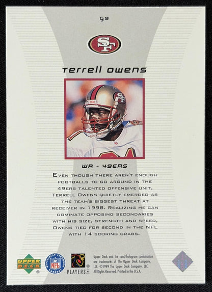 Terrell Owens 1999 Upper Deck Black Diamond Gallery 49ers