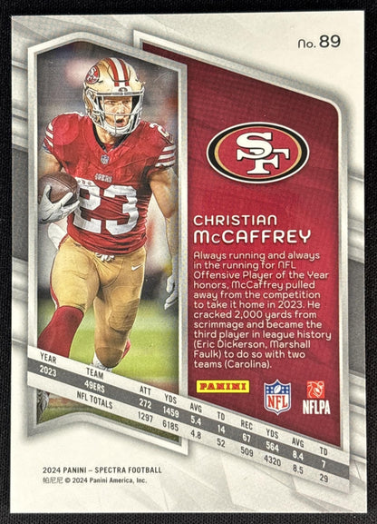 Christian McCaffrey 2024 Panini Spectra