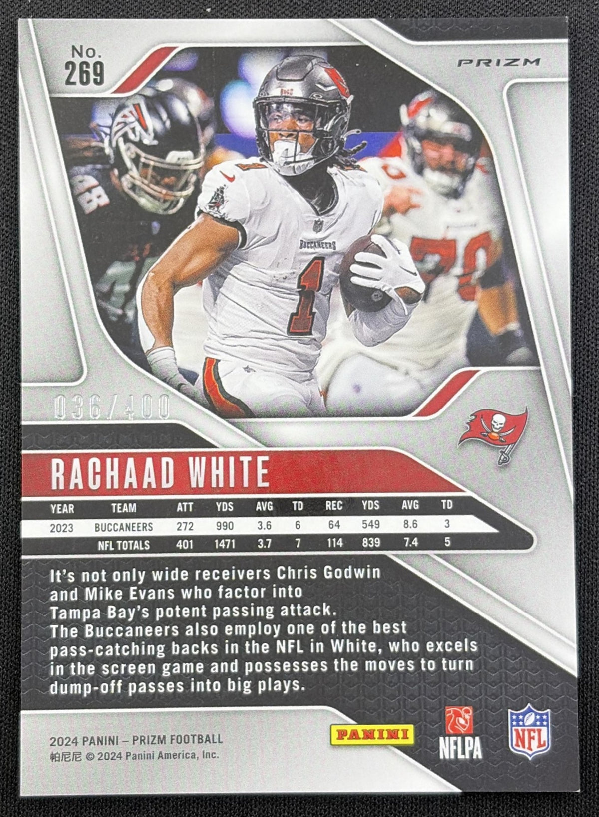 Rachaad White 2024 Panini Prizm Pandora /400 Buccaneers