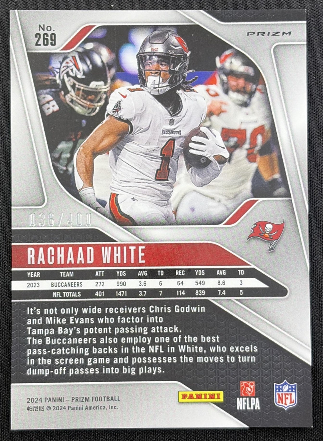 Rachaad White 2024 Panini Prizm Pandora /400 Buccaneers