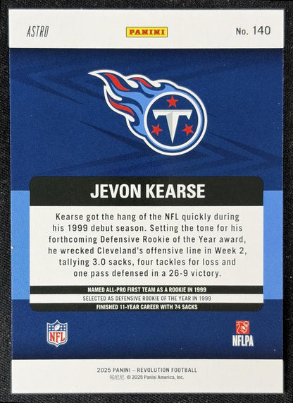 Jevon Kearse 2025 Panini Revolution Red Astro Titans back