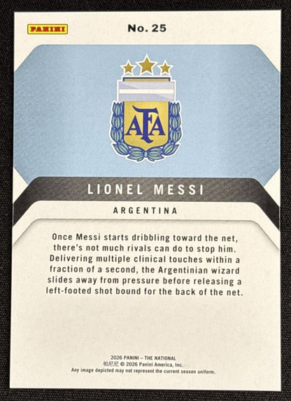 Lionel Messi 2026 Panini NSCC Silver Pack Foil Sports Trading Cards