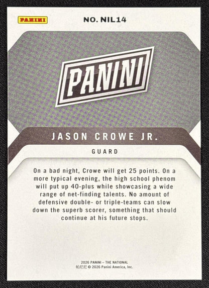 Jason Crowe 2026 Panini NSCC Silver Pack Foil Sports Trading Cards