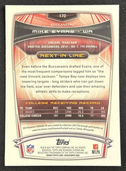 Mike Evans 2014 Bowman Chrome Buccaneers