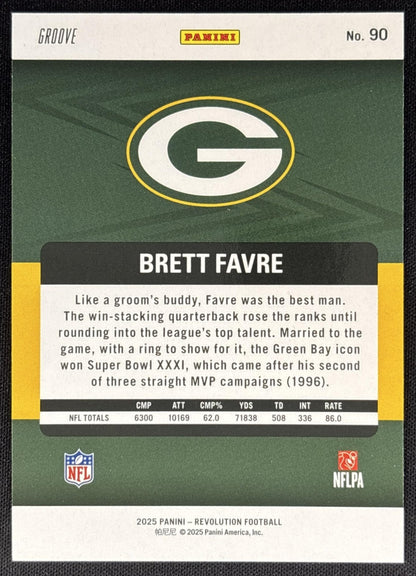 Brett Favre 2025 Panini Revolution Groove Packers Sports Trading Cards