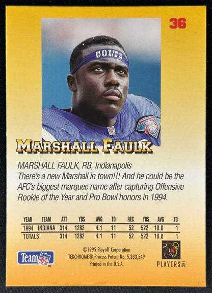 Marshall Faulk 1995 Prime Playoff Colts