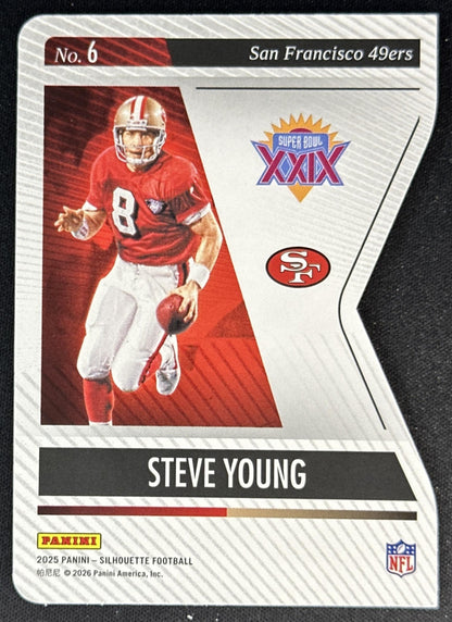Steve Young 2025 Panini Silhouette Super Bowl 49ers