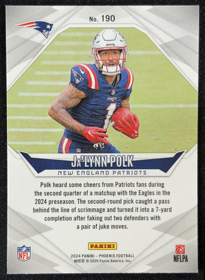 Ja'Lynn Polk 2024 Panini Phoenix Orange Fade Patriots