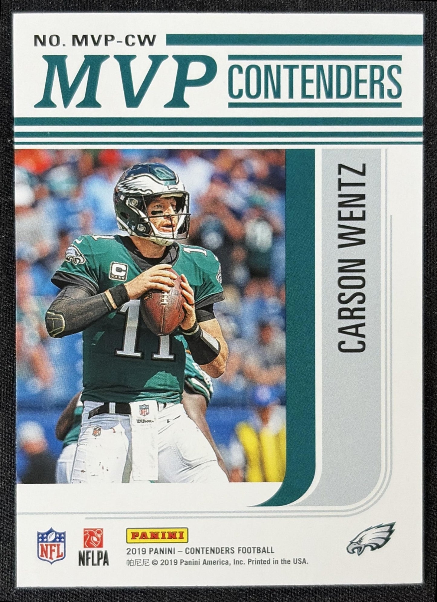 Carson Wentz 2019 Panini Contenders MVP Eagles