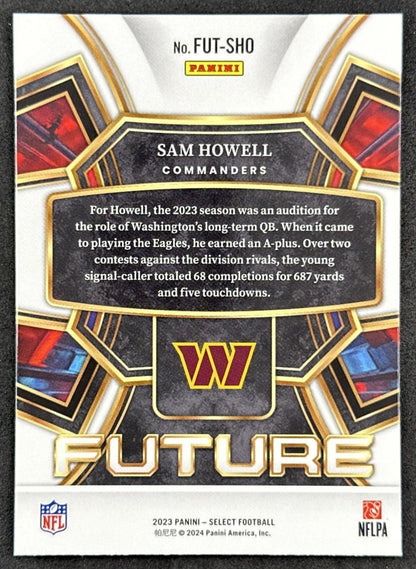 Sam Howell 2023 Select Future Commanders Cowboys Back