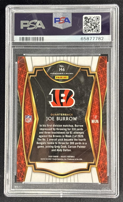 Joe Burrow 2020 Panini Select PSA 9 Bengals 65877782 Sports Trading Cards
