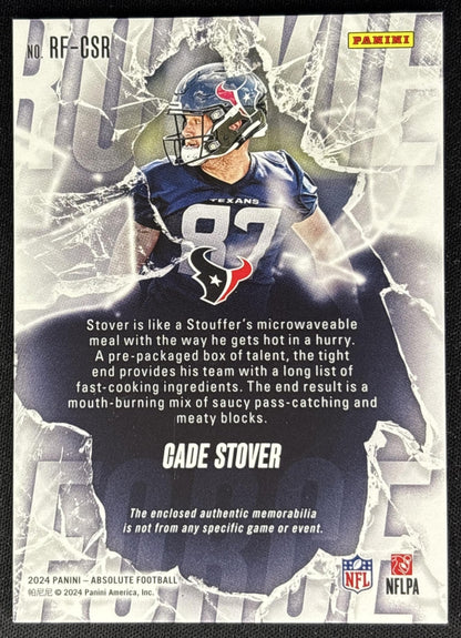 Cade Stover 2024 Panini Absolute Rookie Force back