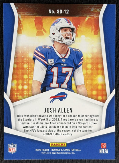 Josh Allen 2023 Panini Rookies & Stars Standing Ovation Bills