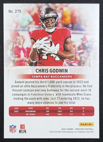 Chris Godwin 2023 Panini Prestige Xtra Points Red /599 Buccaneers back