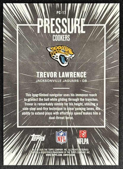 Trevor Lawrence 2026 Topps Pressure Cookers Jaguars