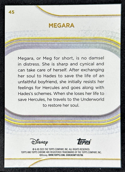 Megara 2025 Topps Chrome Disney Non-Sport Trading Cards