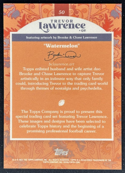 Trevor Lawrence 2021 Topps x Sports Trading Cards